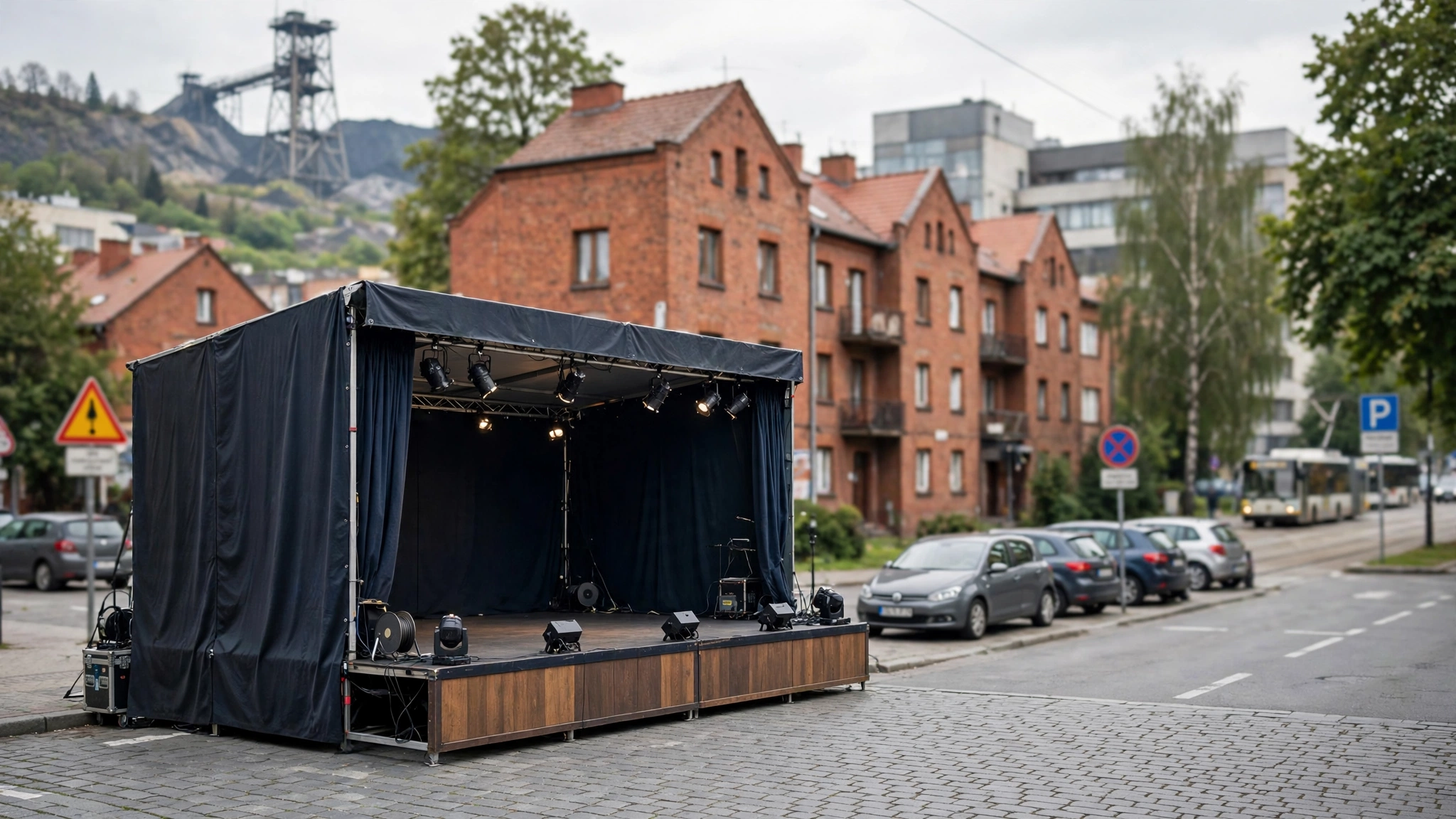 Scena teatralna podczas 35. Międzynarodowego Festiwalu Teatralnego Bez Granic w Cieszynie