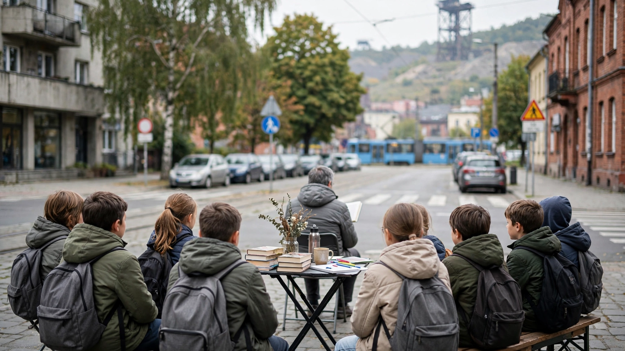 Dzieci podczas spotkania autorskiego na festiwalu literackim BECEK CZYTA w Bytomiu