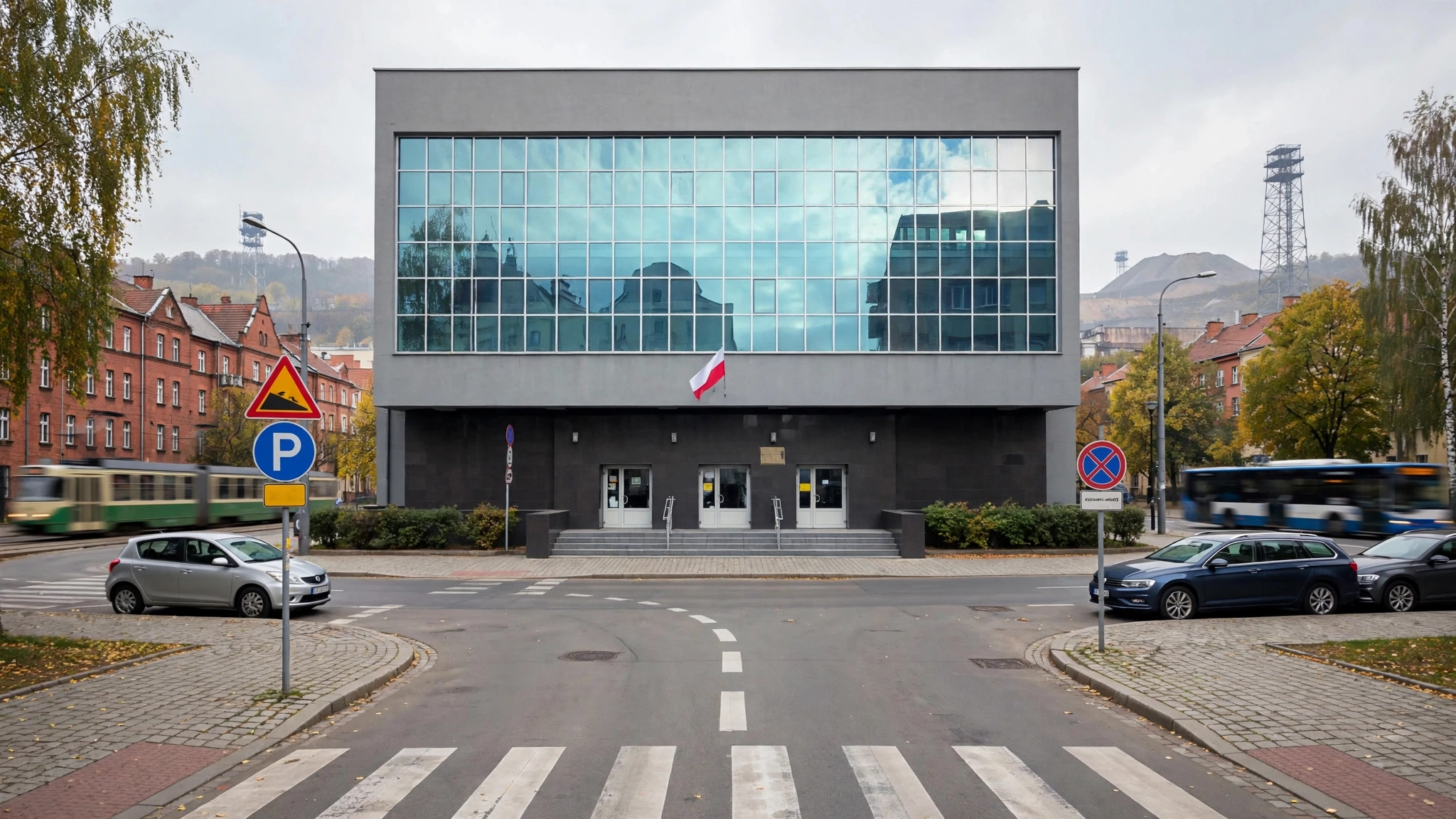 Budynek Sądu Okręgowego w Katowicach, w którym toczy się proces o zabójstwo piłkarza GKS Katowice