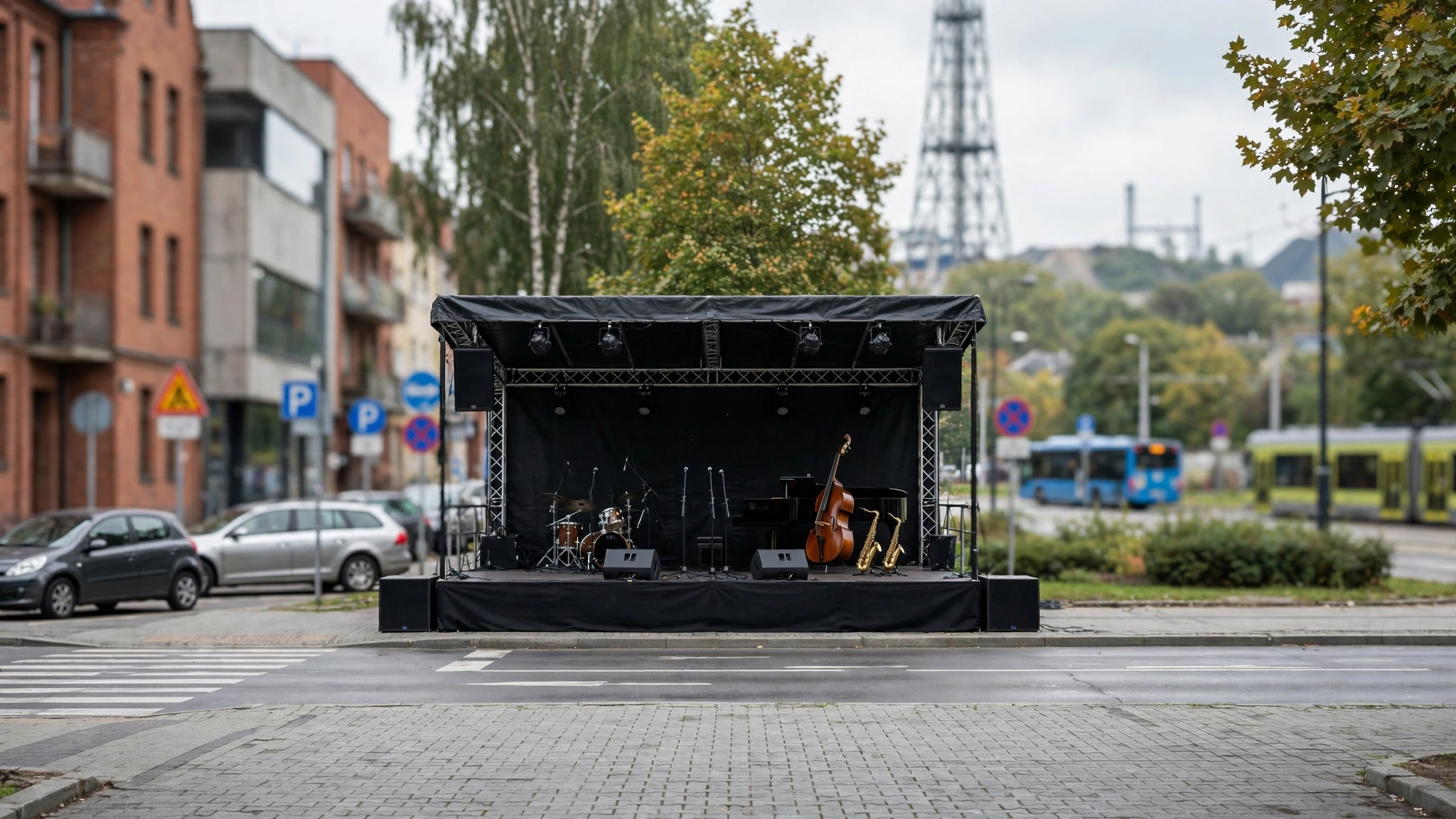 Scena koncertowa podczas Festiwalu Jazz&Literatura w Chorzowie